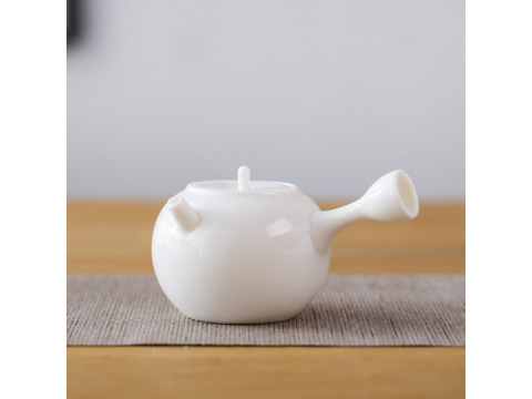 [千紅一品茶]玉瓷如意壺茶具組一壺兩杯