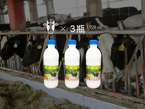 【老爹鮮乳 920cc 鮮乳 3瓶組】極少數採低溫殺菌的鮮奶 讓牛奶完整保留重要的乳鐵蛋白!