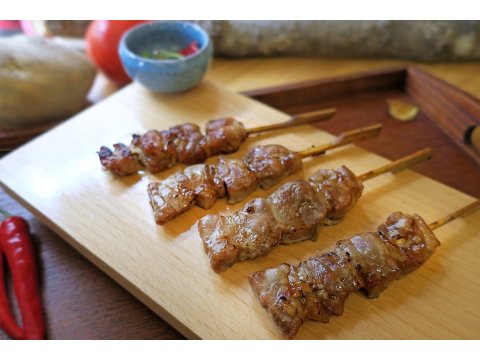 【花蓮櫻桃鴨-​櫻桃鴨肉串】肉質紮實、鮮甜多汁 堪稱串燒與燒烤界的夢幻逸品