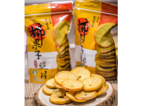 【番路鄉農會-柿果子脆片120gｘ3包】來自嘉義新鮮柿子，特殊工法乾燥餅乾