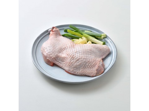 【放養福氣貴雞 去骨雞腿(整支)300g】Omega亞麻籽養殖 讓肉質層次更豐富