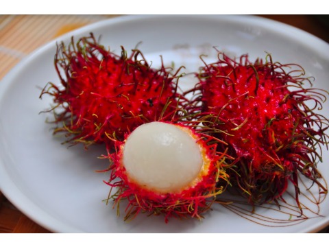 【五甲木 - 泰國極鮮紅毛丹果肉 250g/盒】東南亞版荔枝，肉多鮮甜超消暑！