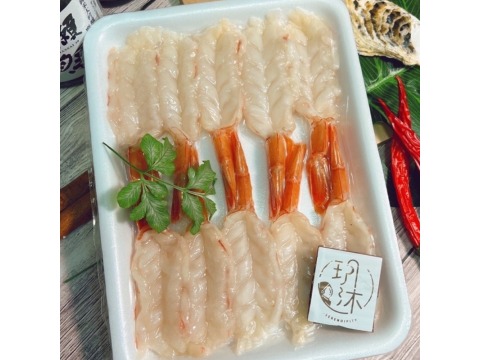 【玥沐嚴選 生食級去殼帶尾天使紅蝦】肉質綿密彈牙 蝦中的極品