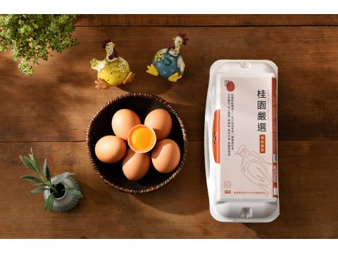 【桂園嚴選 褐殼雞蛋 4盒】顆顆飽滿 蛋黃豐滿