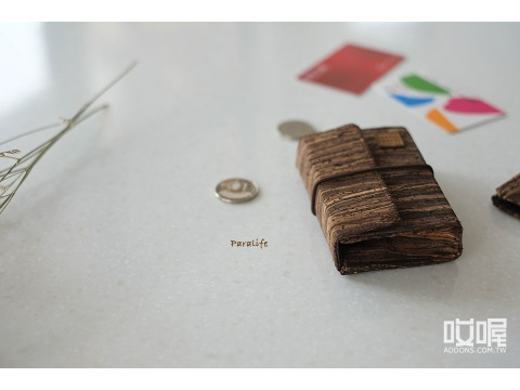 全手工木紋軟木零錢包 卡片包
