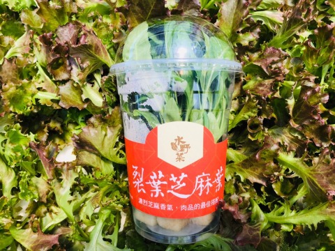 水野菜 芝麻葉 無農藥水耕蔬菜 奧丁丁開放市集