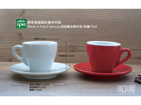 義大利原裝進口 標準濃縮咖啡專用杯組