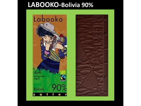 【Labooko 頂級玻利維亞 90%純巧克力】公平交易可可豆 x 奧地利藝術大師 限量生產!