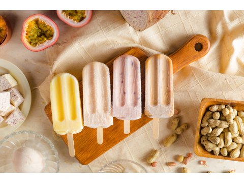 【清涼饗宴組一號】20支冰棒+顆粒芋頭冰淇淋