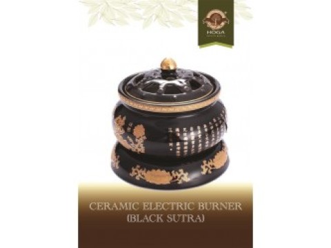 [Electric Burner (Black Sutra), 佛经陶瓷电薰炉(黑底)]