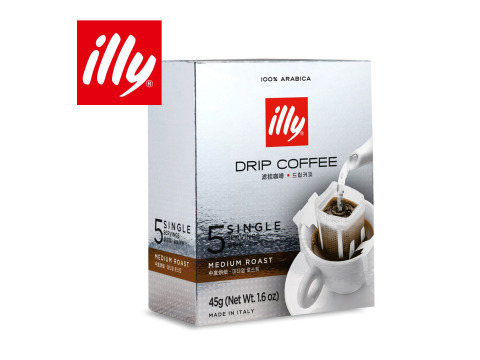 【illy 中烘焙咖啡掛耳包 50入 (ILLY754910)】經典口味 力度與滑順的精巧平衡